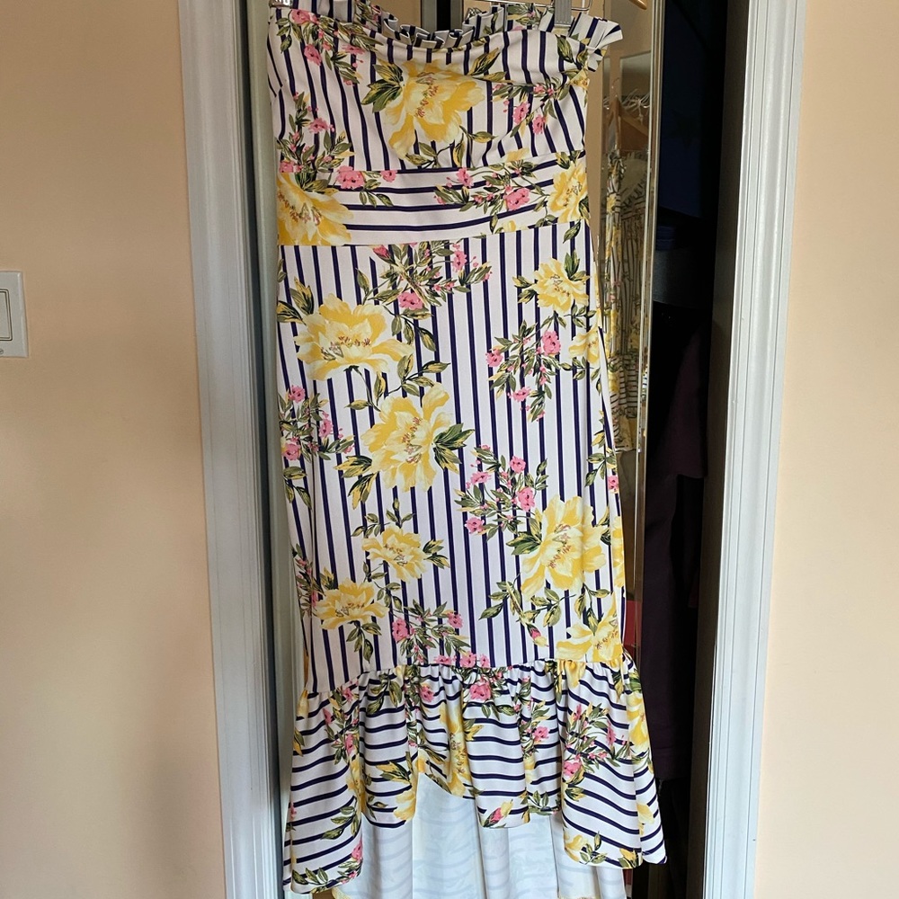 Brand new strapless asos hi-low dress